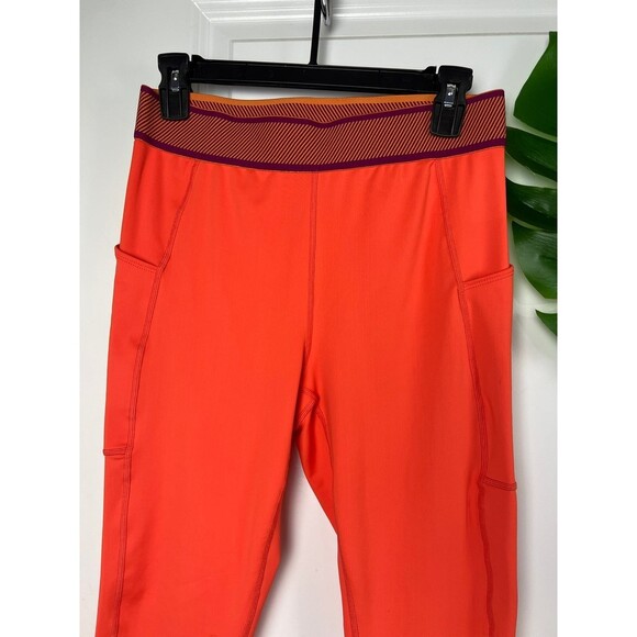 Free People, Free Movement Elastic Endurance Leggings In Wild Papaya Size L NWOT - Picture 2 of 6